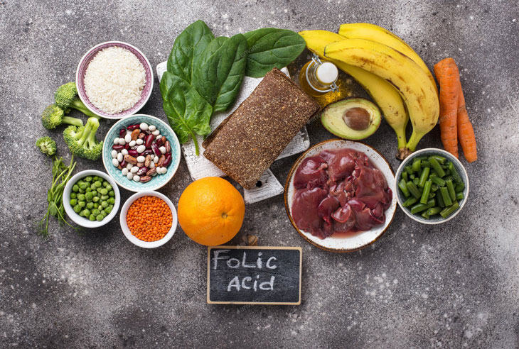 Các thực phẩm chứa Axit folic mẹ bầu nên lưu ý